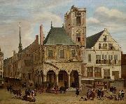 Jacob van der Ulft The old town hall oil on canvas